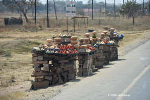 Strassenmarkt in Zambia